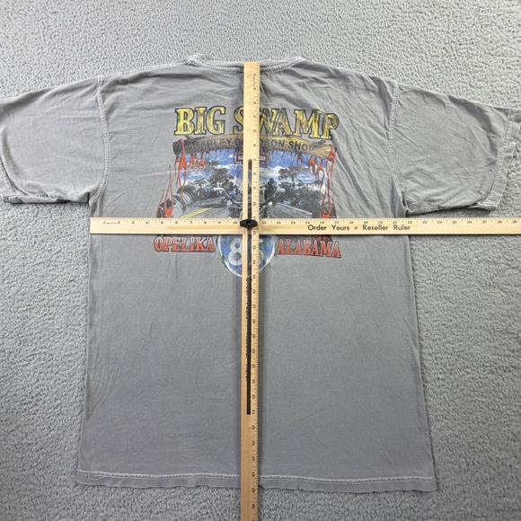Harley Davidson Big Swamp Opelika Alabama Highway 85 Graphic T-Shirt Gray Large - Picture 11 of 14